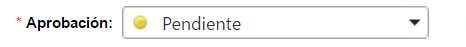 Aprobación: pendiente